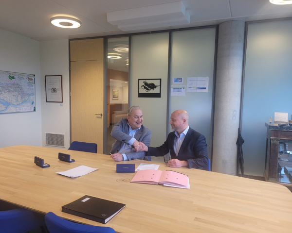 Ondertekening KWS en Waterschap Hollandse Delta